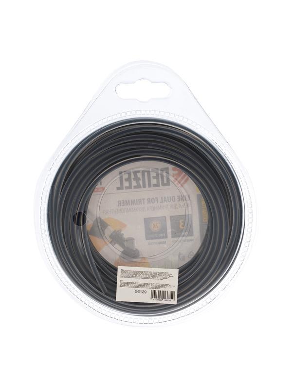 Леска для триммера, двухкомпонентная круглая 3.0 мм, 15 м Extra cord Denzel