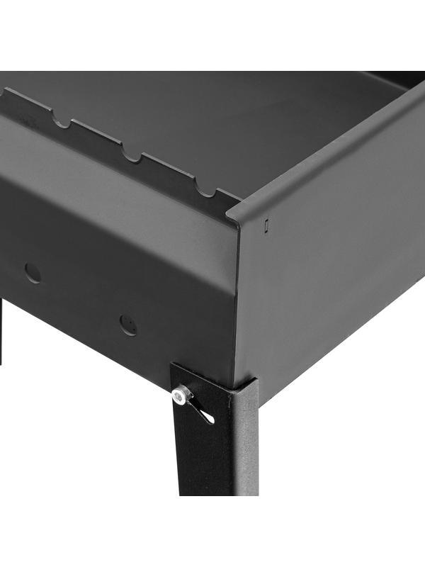 Мангал сварной, 605 х 375 х 138/640 мм, сталь 2 мм, Camping Palisad