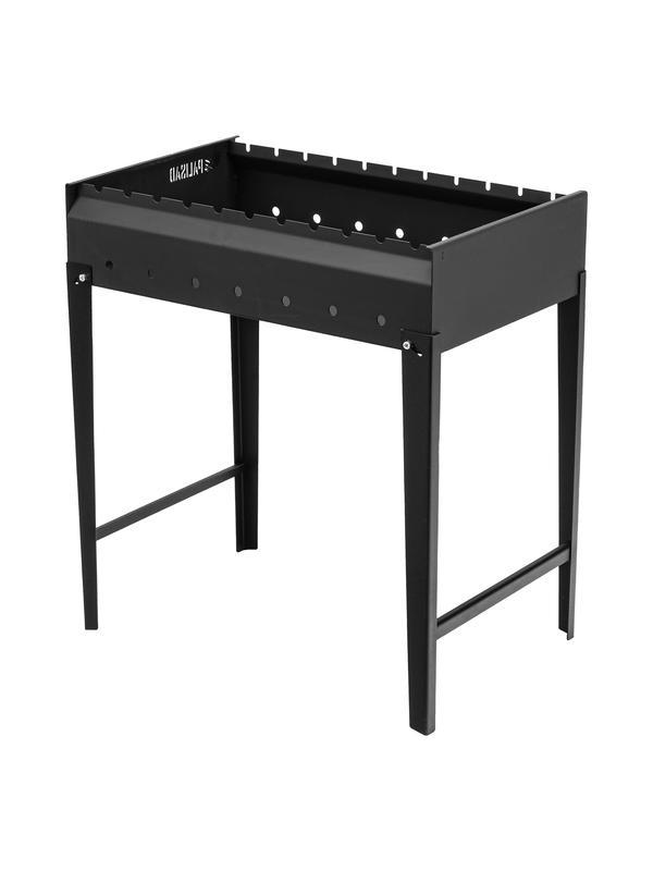 Мангал сварной, 605 х 375 х 138/640 мм, сталь 2 мм, Camping Palisad