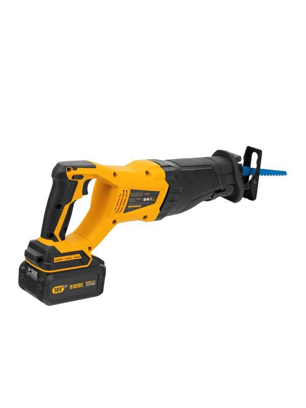 Пила сабельная аккумуляторная бесщет BRC-120,  18В Li-Ion Denzel