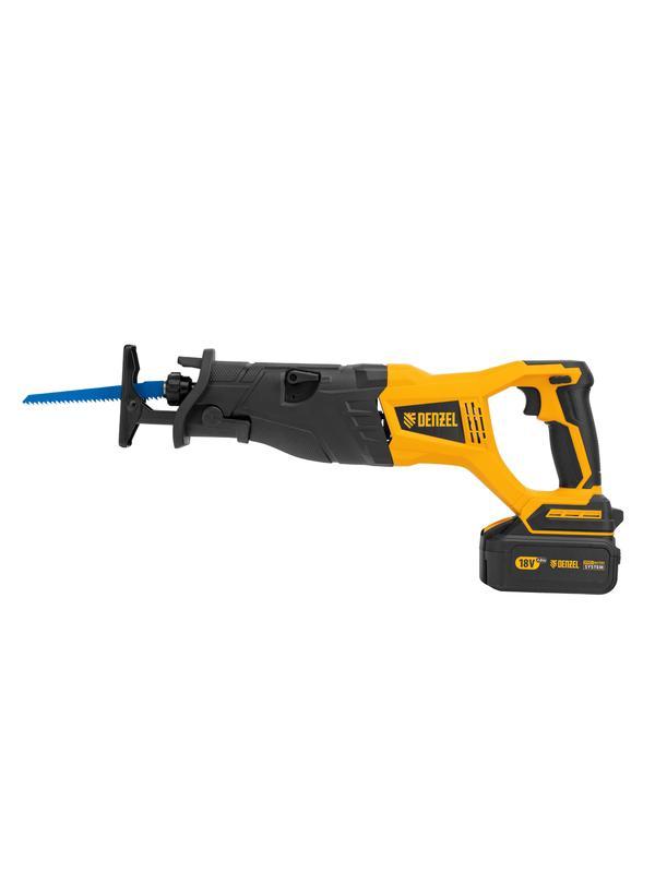 Пила сабельная аккумуляторная бесщет BRC-120,  18В Li-Ion Denzel