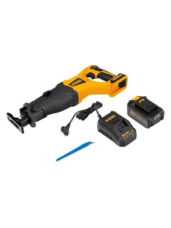 Пила сабельная аккумуляторная бесщет BRC-120,  18В Li-Ion Denzel