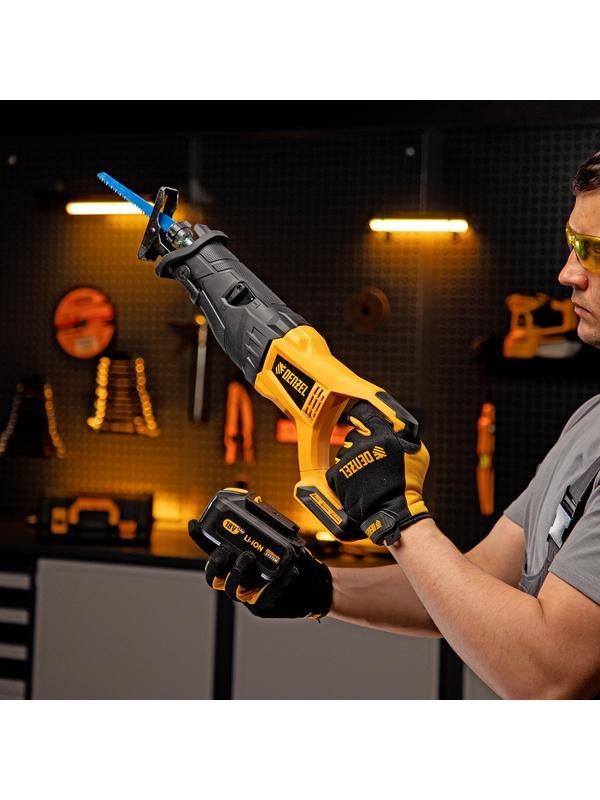 Пила сабельная аккумуляторная бесщет BRC-120,  18В Li-Ion Denzel