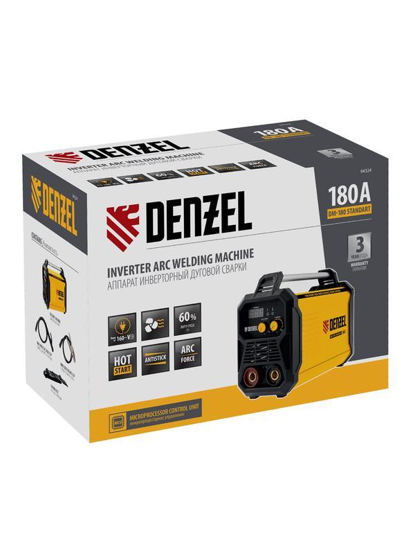 Аппарат инвертор. дуговой сварки DM-180 Standart, 180 А, ПВ 60%// Denzel