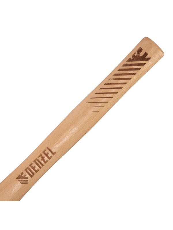 Молоток слесарный, 600 г, кованый квадратный боек, буковая рукоятка Denzel