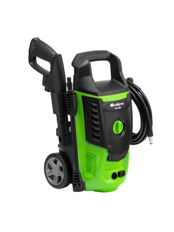 Моечная машина высокого давления АМ-1800, 1800 Вт, 140 бар, 350 л/ч, колесная// Сибртех