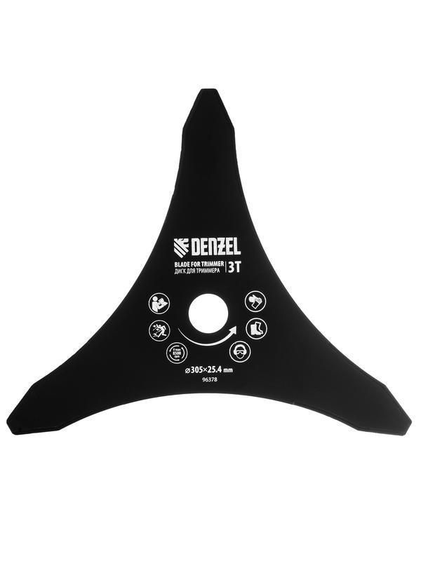 Диск для триммера , 305 х 25,4   3 лезвия// Denzel