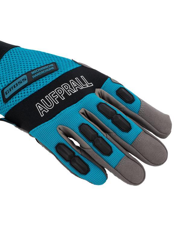 Перчатки универсальные комбинированные, с защитными накладками, STYLISH, размер L (9) Gross