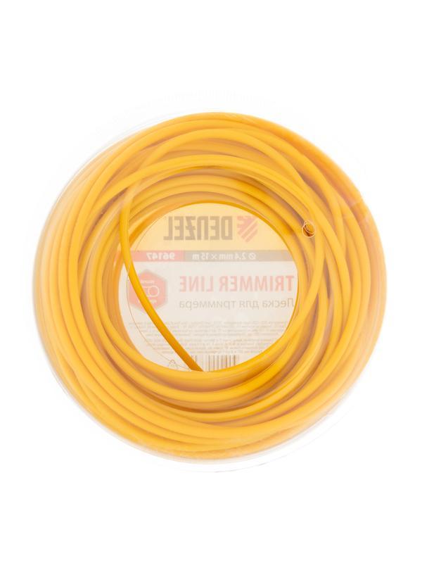 Леска для триммера круглая, 2.4 мм х 15 м Denzel Россия