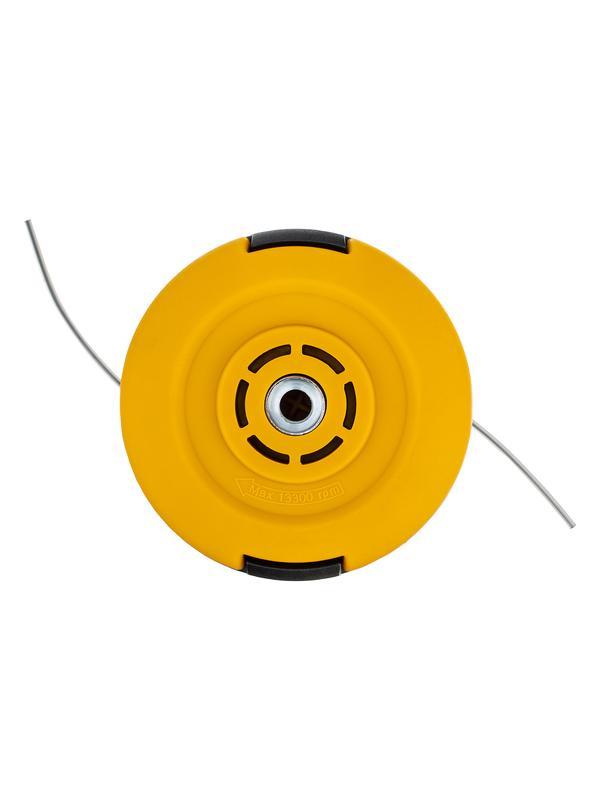 Катушка универсальная триммерная, гайка М10 х 1.25, гайка М8, винт М8-М10, левая резьба, шаг 1.25 мм Denzel