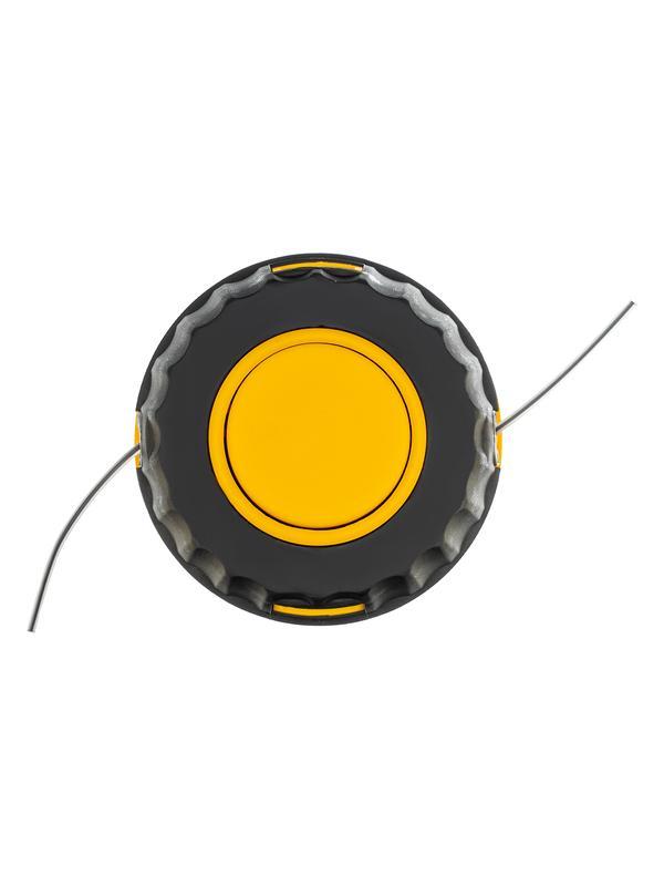 Катушка универсальная триммерная, гайка М10 х 1.25, гайка М8, винт М8-М10, левая резьба, шаг 1.25 мм Denzel