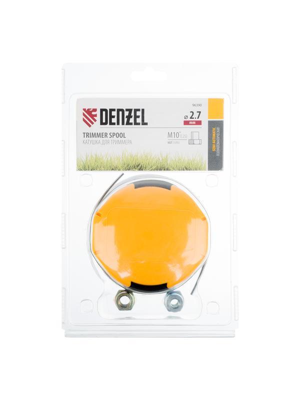 Катушка  триммер. полуавтомат. легкая заправка гайка М10 М10 М8, лев. шаг 1,0  1,25мм// Denzel