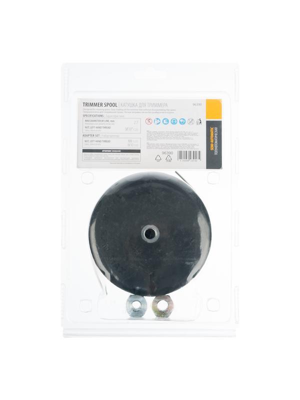 Катушка  триммер. полуавтомат. легкая заправка гайка М10 М10 М8, лев. шаг 1,0  1,25мм// Denzel