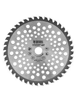 Диск для триммера, 230 х 25.4 мм, толщина 1.3 мм, 40 зубьев Denzel