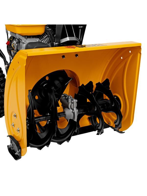 Бензиновая снегоуборочная машина SBM 610, 212 cc, ручной старт, фара Denzel