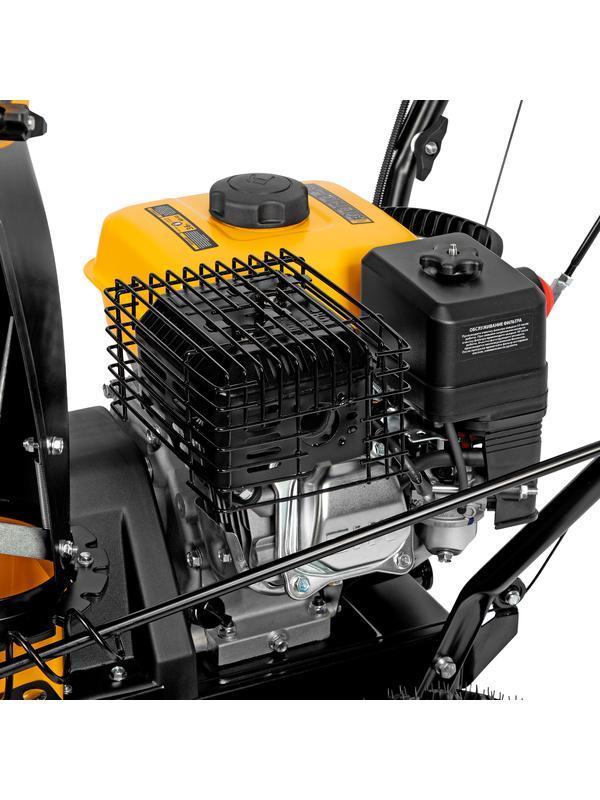 Бензиновая снегоуборочная машина SBM 610, 212 cc, ручной старт, фара Denzel