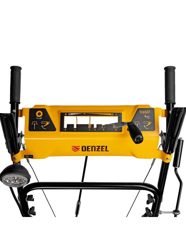 Бензиновая снегоуборочная машина SBM 610, 212 cc, ручной старт, фара Denzel