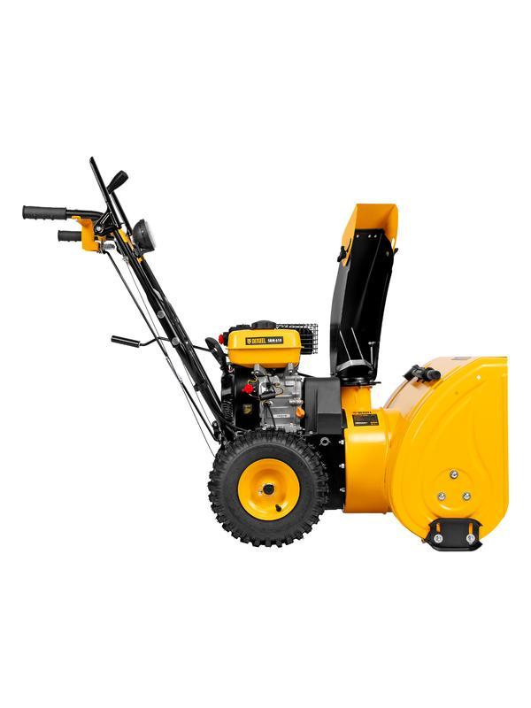 Бензиновая снегоуборочная машина SBM 610, 212 cc, ручной старт, фара Denzel