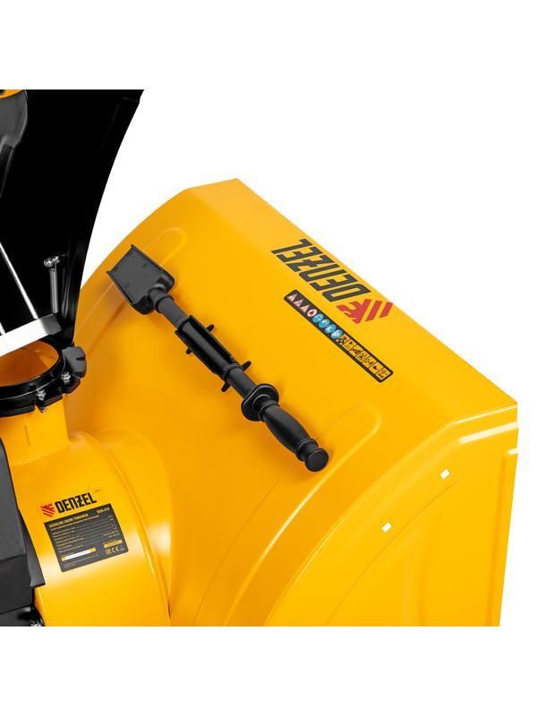 Бензиновая снегоуборочная машина SBM 610, 212 cc, ручной старт, фара Denzel