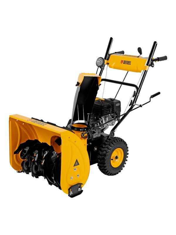 Бензиновая снегоуборочная машина SBM 610, 212 cc, ручной старт, фара Denzel