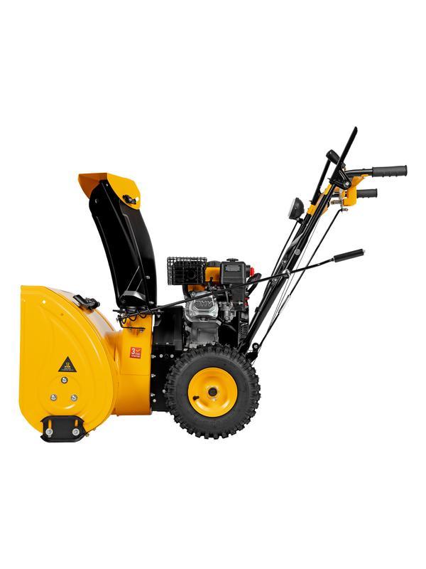 Бензиновая снегоуборочная машина SBM 610, 212 cc, ручной старт, фара Denzel
