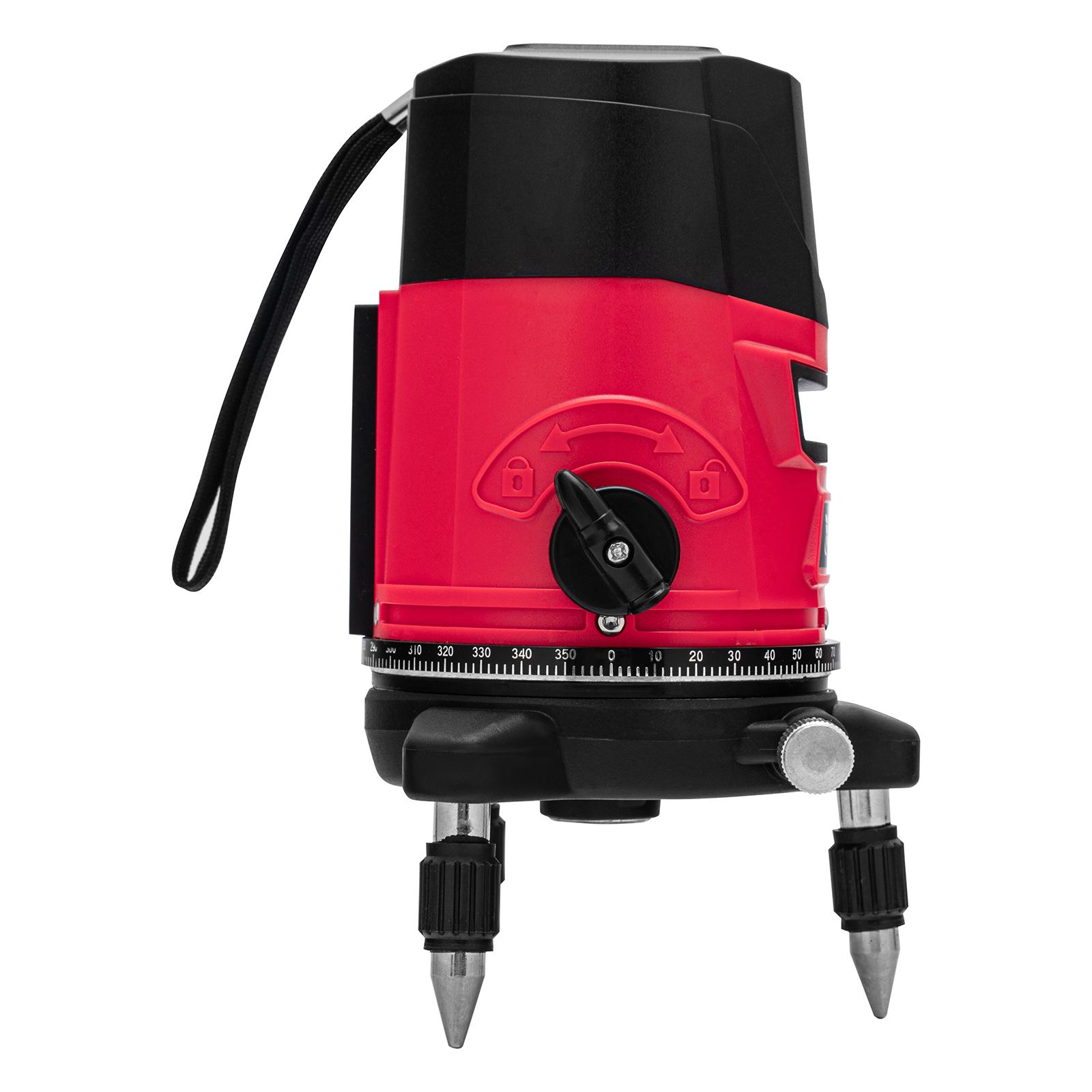 Лазерный уровень CRX-30G, 30 м, зеленый луч, батарейки, резьба 5/8