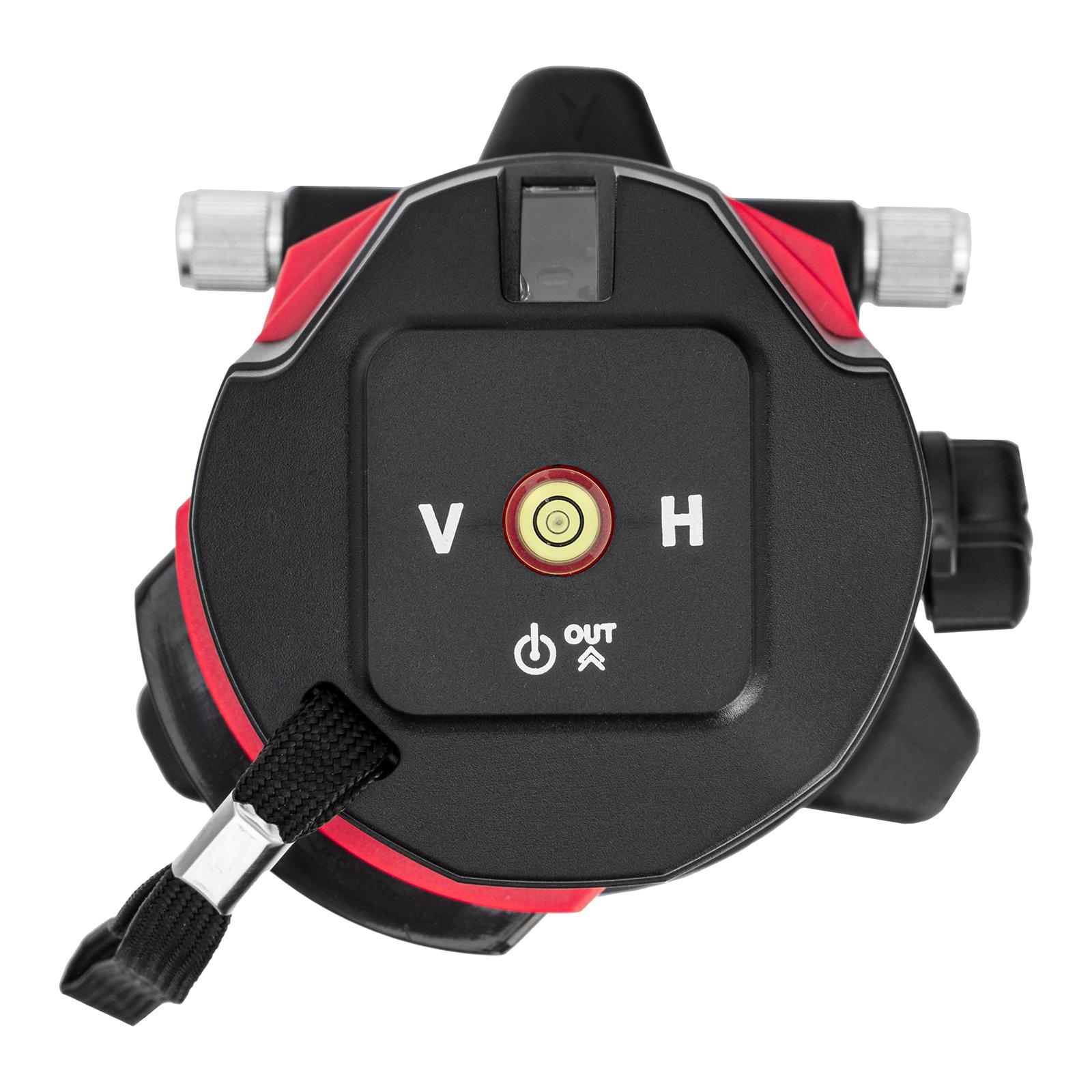 Лазерный уровень CRX-30G, 30 м, зеленый луч, батарейки, резьба 5/8