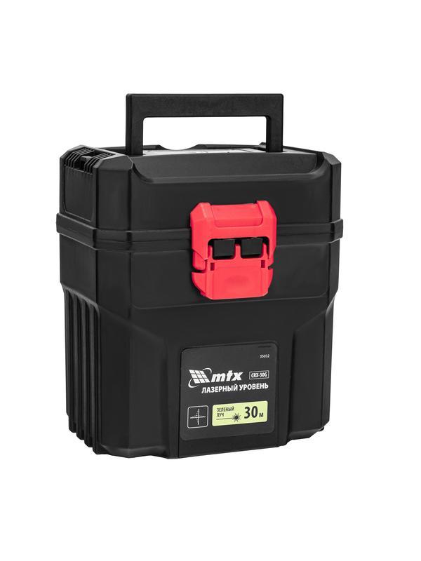Лазерный уровень CRX-30G, 30 м, зеленый луч, батарейки, резьба 5/8