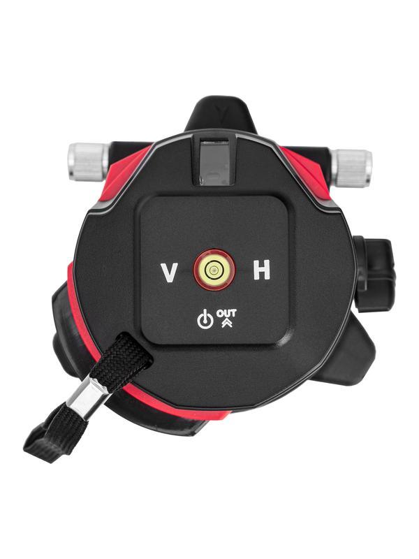 Лазерный уровень CRX-30G, 30 м, зеленый луч, батарейки, резьба 5/8