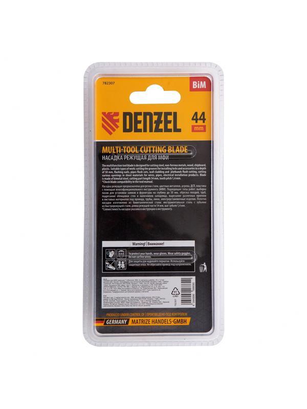 Насадка для МФИ режущая Т-образная, BiM, по металлу, дереву, пластику, 44 x 1.4 мм, мелкий зуб Denzel