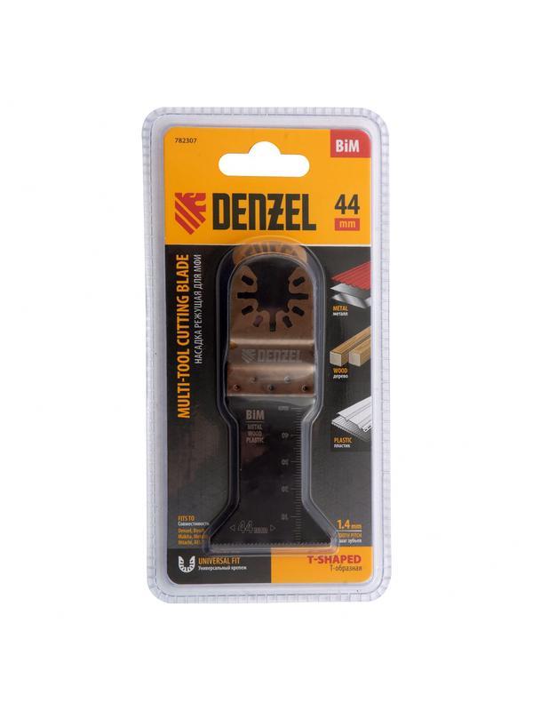 Насадка для МФИ режущая Т-образная, BiM, по металлу, дереву, пластику, 44 x 1.4 мм, мелкий зуб Denzel