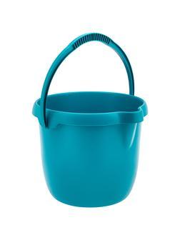 Ведро пластмассовое круглое 12 л, бирюзовое, Home Palisad