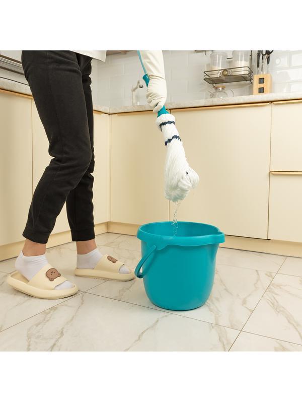 Ведро пластмассовое круглое 12 л, бирюзовое, Home Palisad