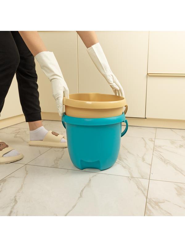 Ведро пластмассовое круглое 12 л, бирюзовое, Home Palisad