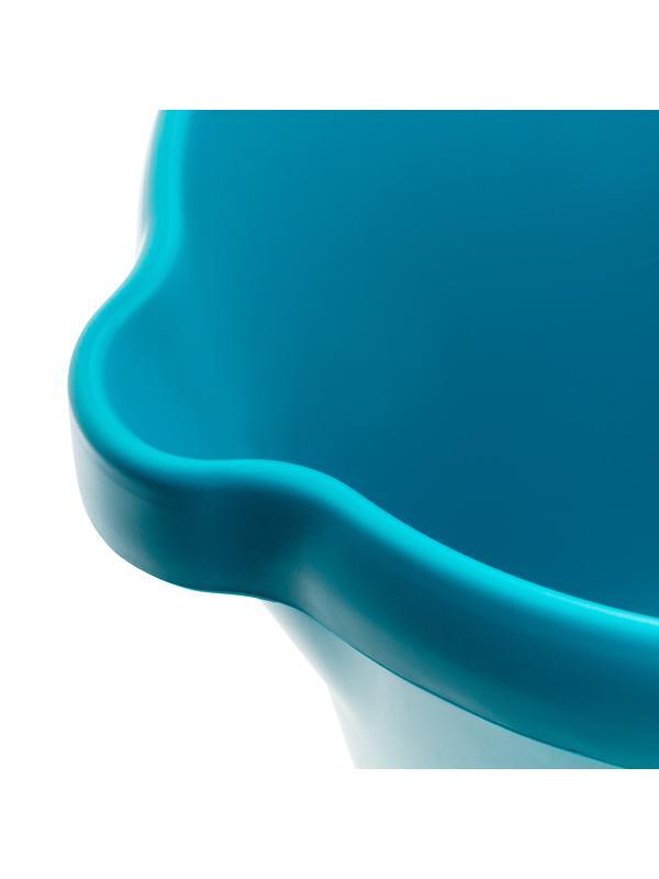 Ведро пластмассовое круглое 12 л, бирюзовое, Home Palisad