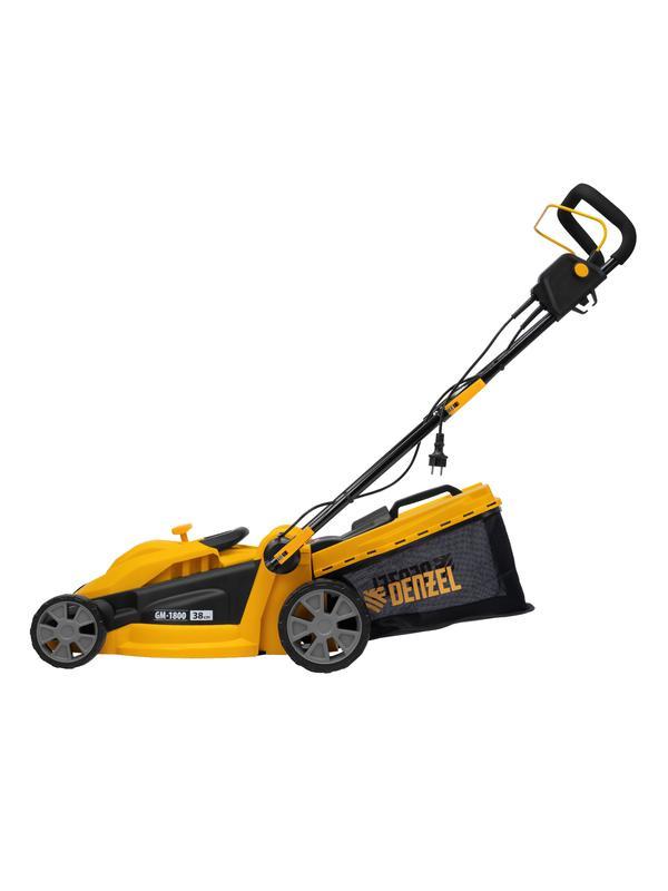Газонокосилка электрическая GM-1800, 1800 Вт, шир. 38 см, 6 уров., травосб. 40 л.// Denzel