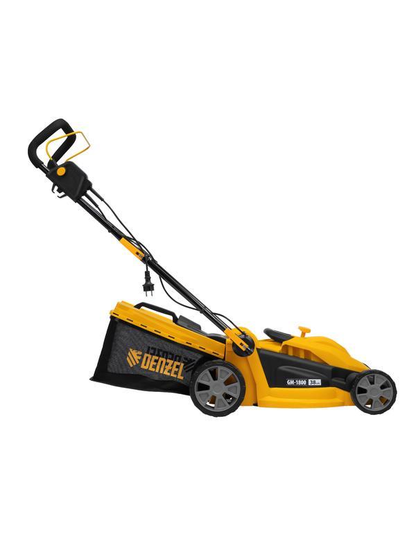 Газонокосилка электрическая GM-1800, 1800 Вт, шир. 38 см, 6 уров., травосб. 40 л.// Denzel