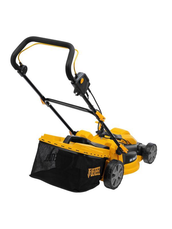 Газонокосилка электрическая GM-1800, 1800 Вт, шир. 38 см, 6 уров., травосб. 40 л.// Denzel