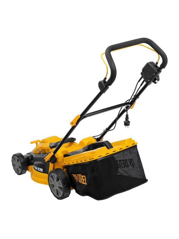 Газонокосилка электрическая GM-1800, 1800 Вт, шир. 38 см, 6 уров., травосб. 40 л.// Denzel