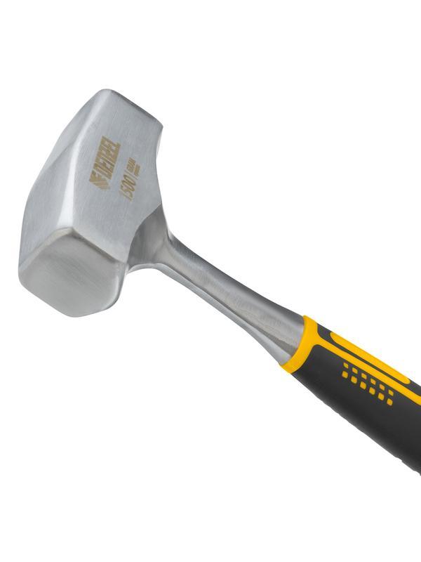 Кувалда 1,5 кг, цельнометаллическая, двухкомпонентная рукоятка Denzel