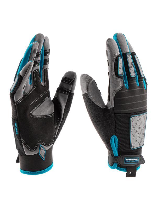 Перчатки универсальные, усиленные, с защитными накладками, DELUXE, размер XL (10) Gross