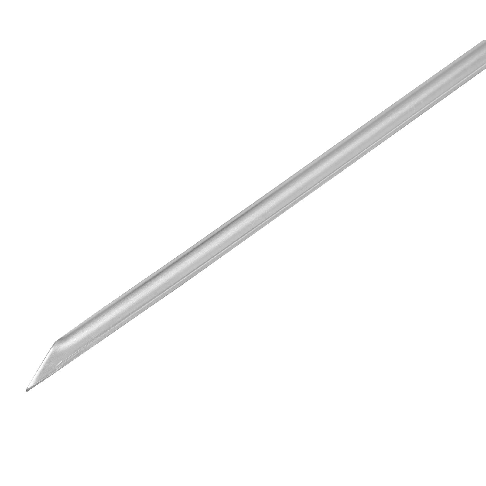 Шампур угловой, 750 x 12 x 2 мм, с цельной деревянной рукояткой, нержавеющая сталь, Camping Palisad