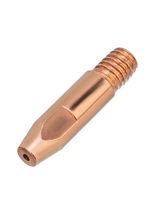Токосъемный наконечник под проволоку 1,2 мм, М6х28, E-CU, 20 шт для MIG горелки тип 24 Denzel