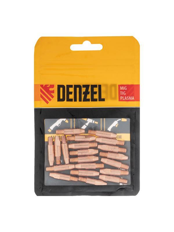 Токосъемный наконечник под проволоку 1,2 мм, М6х28, E-CU, 20 шт для MIG горелки тип 24 Denzel