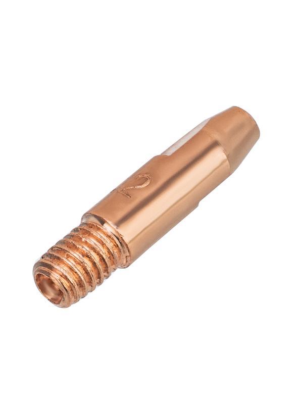 Токосъемный наконечник под проволоку 1,2 мм, М6х28, E-CU, 20 шт для MIG горелки тип 24 Denzel