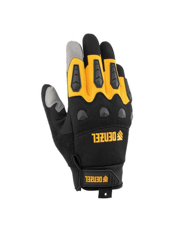 Перчатки универсальные, усиленные, с защитными накладками, размер 9// Denzel