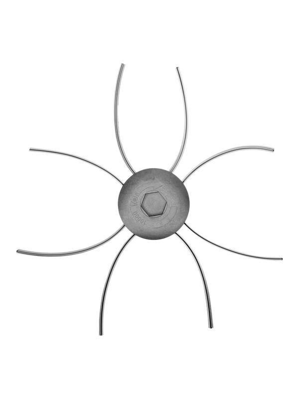 Головка триммерная универсальная, алюминиевый корпус, леска до 4 мм Denzel