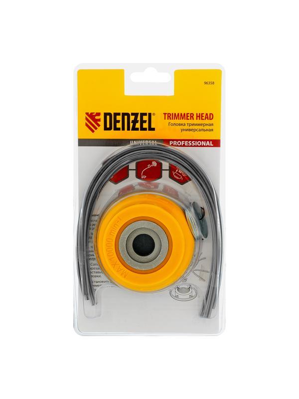 Головка триммерная универсальная, алюминиевый корпус, леска до 4 мм Denzel