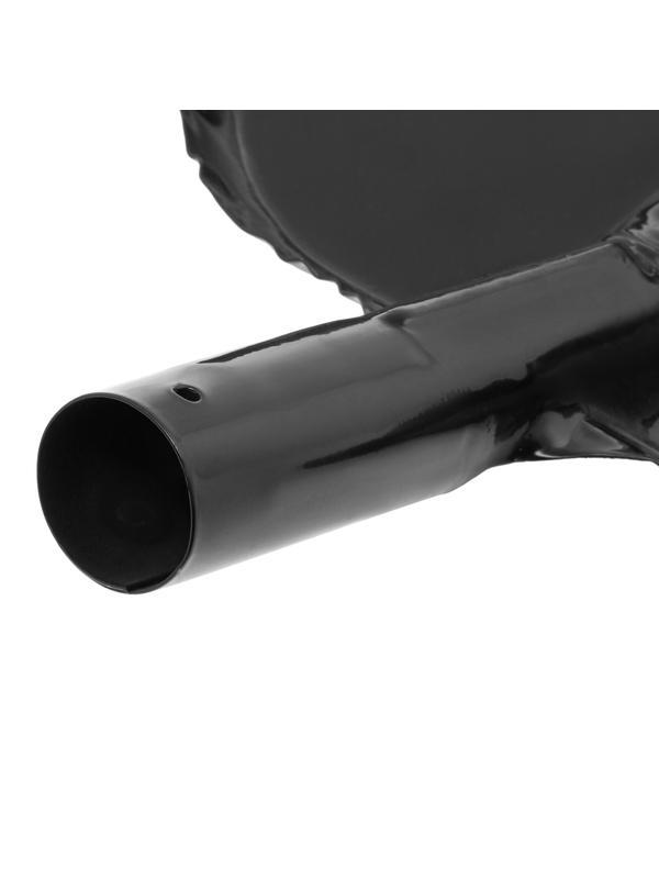 Лопата для уборки снега стальная эмалированная, 320 х 340 мм, без черенка, Россия