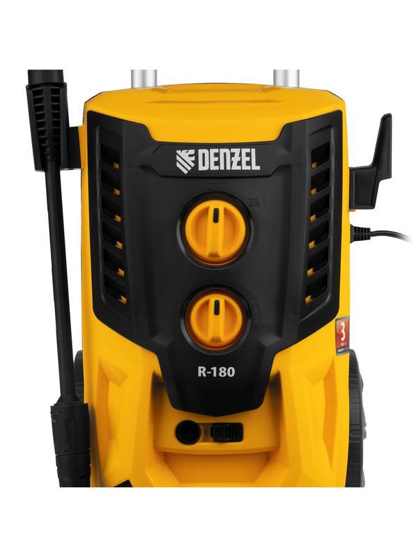 Моечная машина высокого давления R-180, 2200 Вт, 180 бар, 380 л/ч, колесная// Denzel